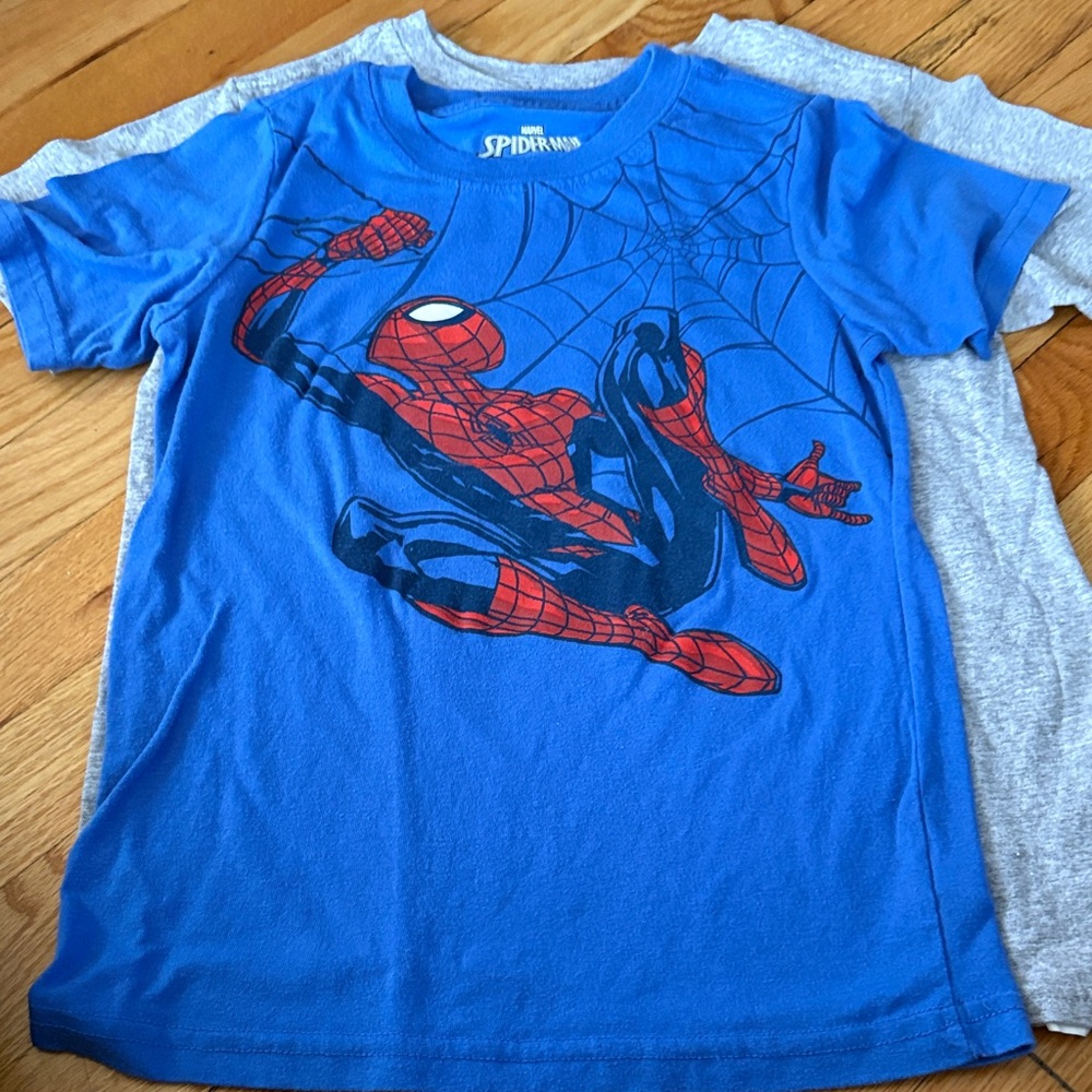 Blue Spider-Man Graphic T-Shirt